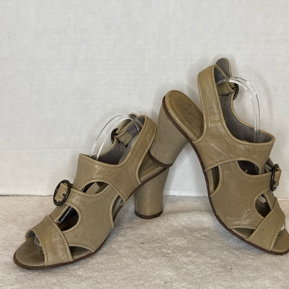 Argila Pepe Monjo Leather Strappy Buckle Heeled Open Toe‎ Sandals Size 36/6 - Picture 3 of 9